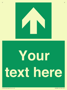 Safe condition Custom arrow up sign